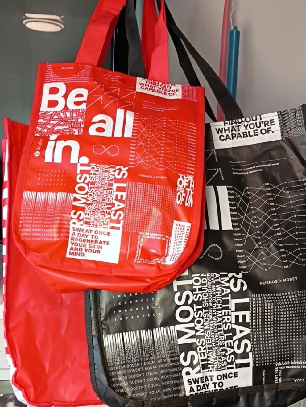 EUC Lululemon Tote Trio